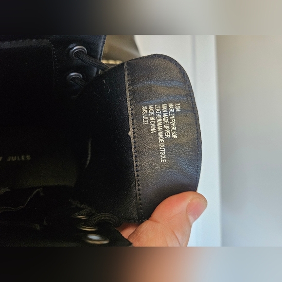 Sincerely Jules -Stylish Green Combat Boots Women's 7.5  NWOT - Picture 6 of 8